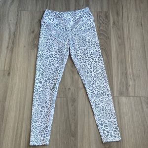 grey and white soft leggings